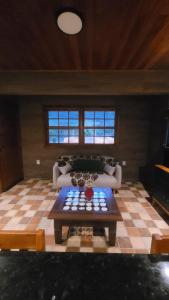 Posezení v ubytování Chalé Gravatinha