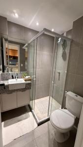 Phòng tắm tại Portal dos Mares Tamandaré Carneiros - Premium