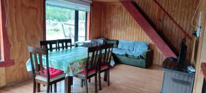 Posezení v ubytování cabañas mateo 01