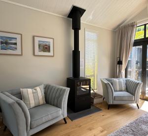 Et opholdsområde på Little Alp Chalet