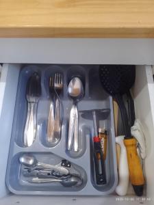 Colonia ChapadmalalにあるSal y Arenaの銀器入り引き出し