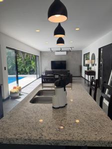 TV/trung tâm giải trí tại Casa Luna