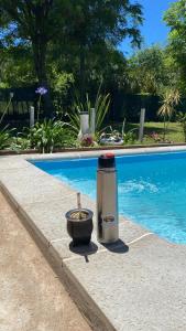 Swimmingpoolen hos eller tæt på Cabaña Don floricel