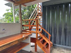 Μπαλκόνι ή βεράντα στο Cabaña Arjo +7 φωτογραφίες