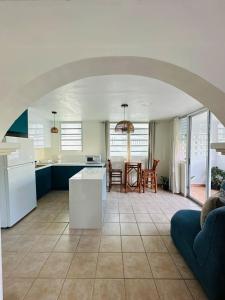 Kuchyň nebo kuchyňský kout v ubytování Verano Azul Beachfront Apartment in Isabela