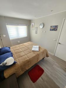 Ένα ή περισσότερα κρεβάτια σε δωμάτιο στο Departamento 2D y 2B New Cycle