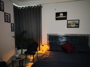 Et opholdsområde på The Velvet Rooms