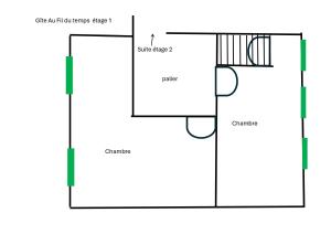 a schematic diagram of a laboratory at Agréable Gite Au Fil du Temps in Walcourt