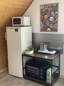 Η κουζίνα ή μικρή κουζίνα στο Schicke Ferien- und Monteurswohnung 53 qm Philippsburg