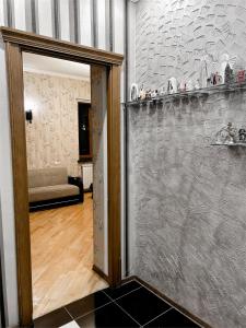 an open door into a room with a living room at Villa in Nork in Yerevan +127 photos