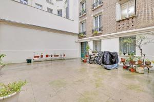 Bygningen som feriehuset ligger i