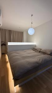 1 cama grande en un dormitorio con una pared blanca en Moon Base Tokyo Inn, en Tokio 57 fotos más