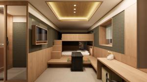 Et opholdsområde på Mok Hostel Seoul Myeongdong