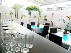 Restoran või mõni muu söögikoht majutusasutuses Hotel Bogotá Real