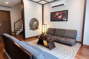 Χώρος καθιστικού στο Lynntimes Thanh Thủy Wellness Hotel & Resort
