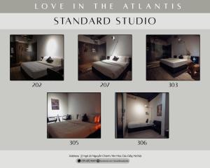 Giường trong phòng chung tại Love in the Atlantis Hotel