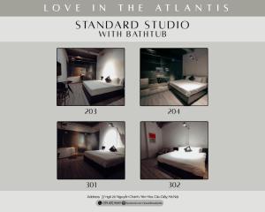 Giường trong phòng chung tại Love in the Atlantis Hotel