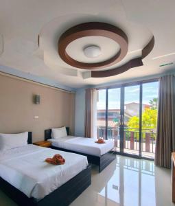 Postel nebo postele na pokoji v ubytování The Coco Grand Chalet + 36 fotografií