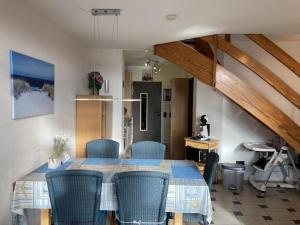 Kuchyň nebo kuchyňský kout v ubytování Meerblick zur Nordsee 250 Meter z. Strand