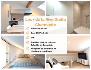 En eller flere senge i et værelse på Rive droite charmante