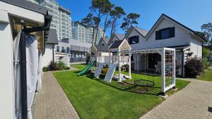 Bygningen som feriehuset ligger i