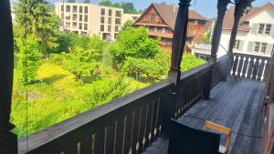 Un balcón o terraza en Gast Haus