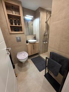 Koupelna v ubytování TeMax Lux Hahnenklee