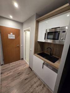 Kuchyň nebo kuchyňský kout v ubytování TeMax Lux Hahnenklee