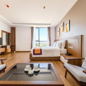 Χώρος καθιστικού στο Kim Thanh Hotel, Tam Duong - Near The Golf Panaroma, Tam Dao