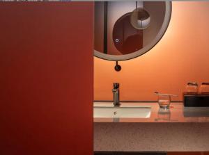 Vannituba majutusasutuses FunGee Hotel Changsha Wuyi Square Metro Station Branch