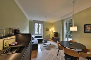 Kuchyň nebo kuchyňský kout v ubytování Union Lodge Berna