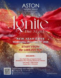 a poster for a concert with a red scarf at Aston Imperial Bekasi Hotel & Conference Center in Bekasi