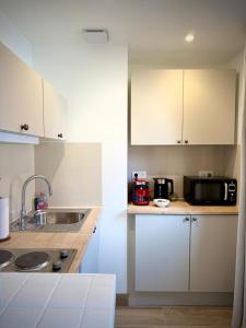 Køkken eller tekøkken på Studio au cœur de Lourdes