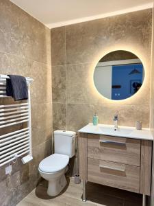 Et badeværelse på Studio au cœur de Lourdes