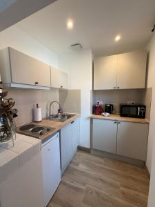 Køkken eller tekøkken på Studio au cœur de Lourdes + 11 billeder