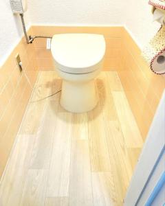 y baño con aseo y suelo de madera. en 貸別荘 Dolphiｎ AQUA 淡路島, en Sumoto 40 fotos más