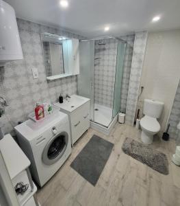 Koupelna v ubytování KissFamilyWineHouse