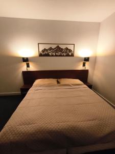 Ένα ή περισσότερα κρεβάτια σε δωμάτιο στο Apartmán Eli Veľká Lomnica Tatragolf