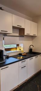 Kuchyň nebo kuchyňský kout v ubytování Red Room Luxury puhkemaja