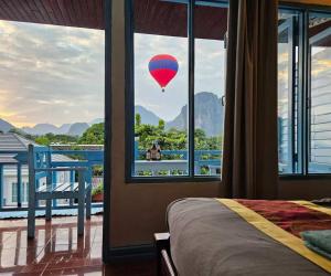 Γενική θέα στο βουνό ή θέα στο βουνό από  αυτό το hostel