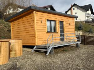 Bygningen som feriehuset ligger i