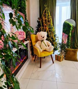 Et opholdsområde på Penthouse Aeroport Iasi