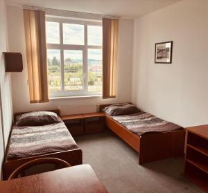 Postel nebo postele na pokoji v ubytování Hostel Rico Vrchlabí
