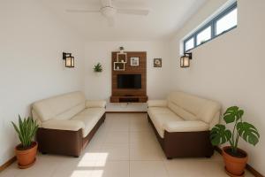 Χώρος καθιστικού στο La Nuit Étoilée