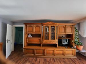 Kuchyň nebo kuchyňský kout v ubytování NEU! Ferienwohnung Unterfranken