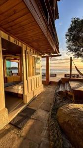 Μπαλκόνι ή βεράντα στο Casa capitão Netuno Ilha do Mel