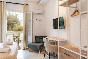 TV/trung tâm giải trí tại Roula's house on the beach