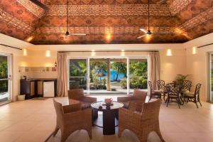 Posezení v ubytování Castaway Island, Fiji