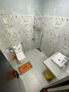 a bathroom with a toilet and a sink at Nice View guest house & restaurant in Ella
