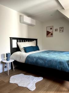 Giường trong phòng chung tại Maison du Bonheur, Mulhouse historic center